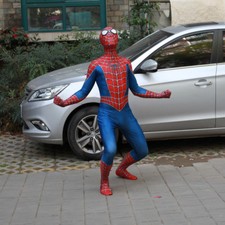 Raimi Red Spiderman Cosplay Costume Superhero Spider-Man Full Body 3D Print Cos