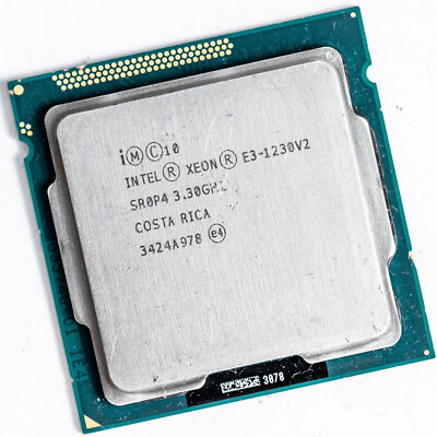 Intel Xeon E3-1230 V2 SR0P4 LGA1155 3.3GHz Quad Core Processor Hyperthreading