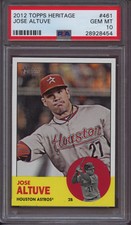 2012 Topps Heritage 461 Jose Altuve PSA 10 Gem Mint Low Pop RC