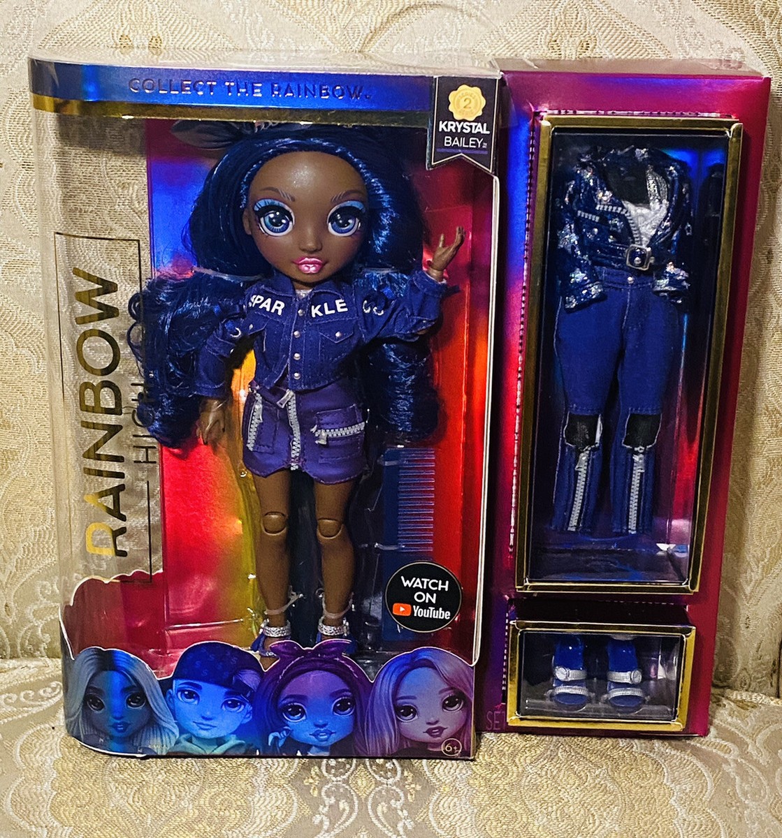 Rainbow High Krystal Bailey – Indigo (Dark Purple) Fashion Doll