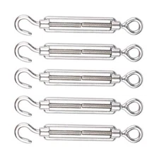 Muzata M4 Hook and Eye Turnbuckle for Cable Wire Rope Tension CN09