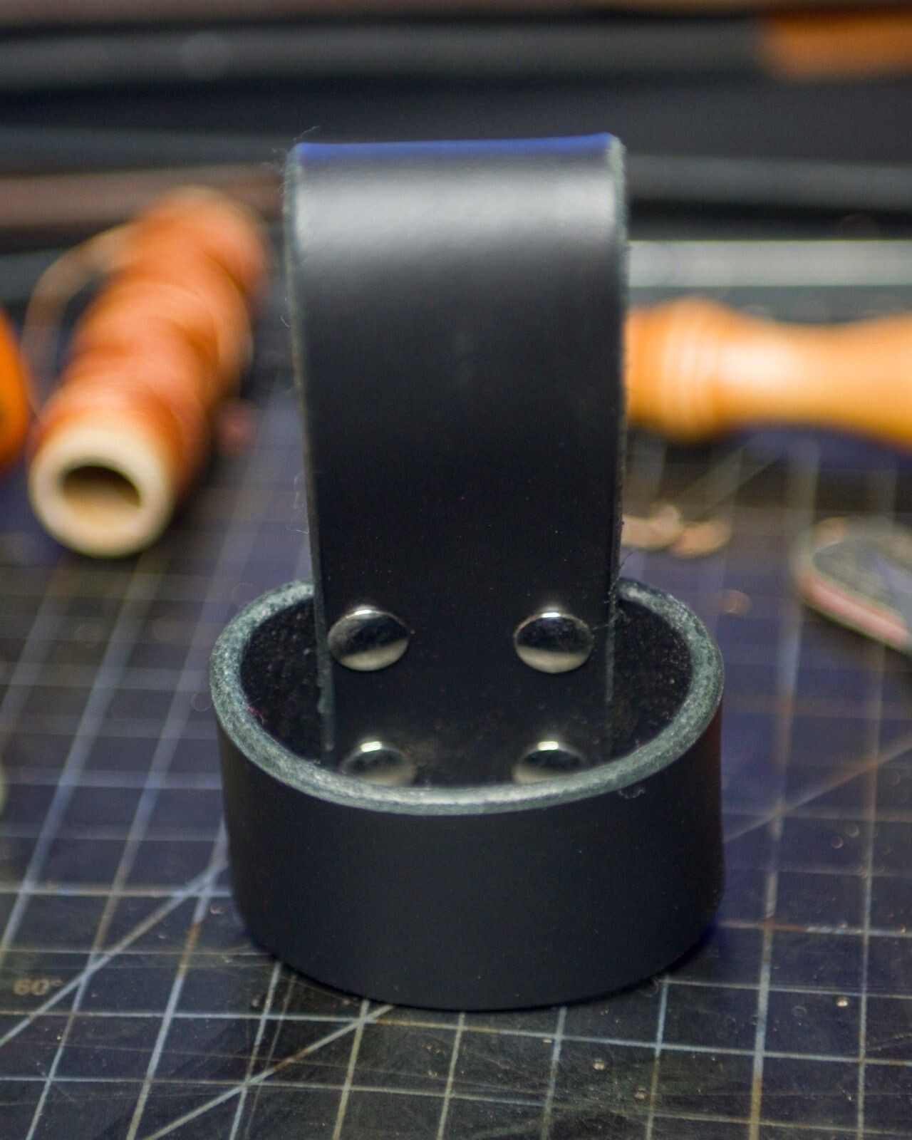 Leather Axe Holder - Handmade in USA - Heavy Duty Tool Carrier for Belt