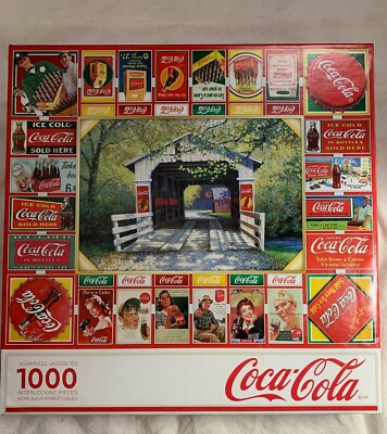 Springbok 1000 Piece Jigsaw Puzzle Coca Cola Gameboard - Made in USA