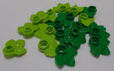 green leaves Lego Pieces & Parts 32607 - 6182261 6286831 Mixed Green Leafs With