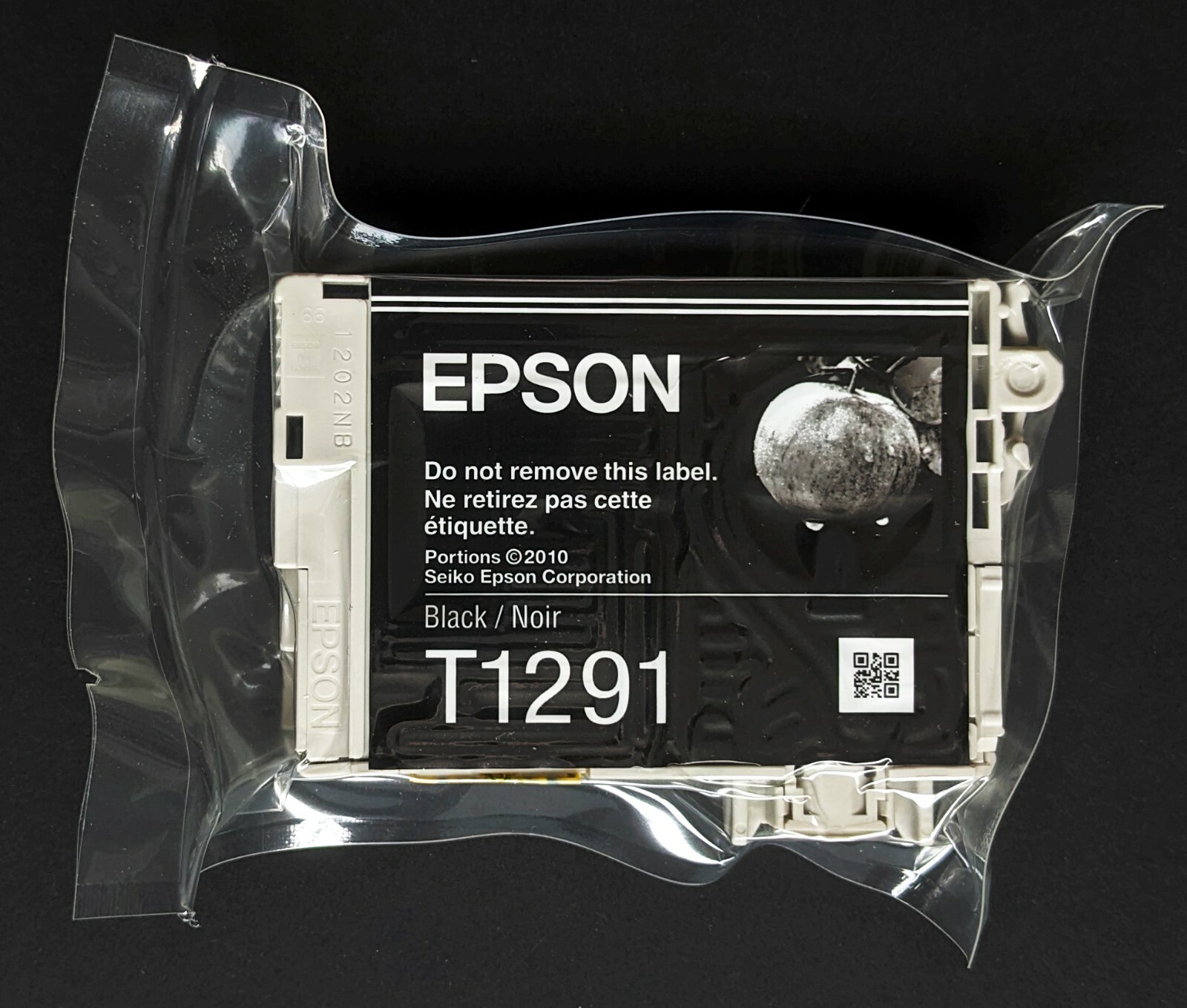 Genuine Epson T1291 Apple Black Ink Cartridge (C13T12914022)