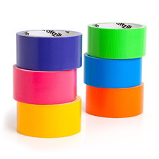 Rainbow Colored Duct Tape Pack - 6 Bright Colored Tape Rolls - 10 Yards X 2 Inch