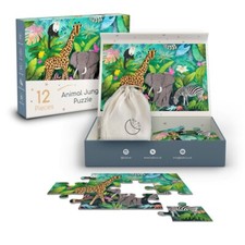 12 Piece Jungle Puzzle 2Y+ ByKii