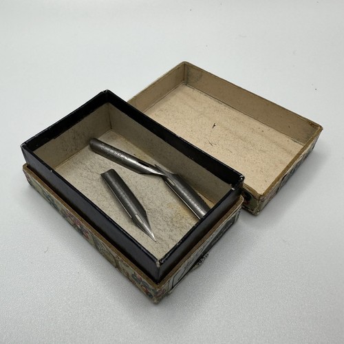 Antique Joseph Gillott 604 F Pen Nib Box with 3 Nibs - BOX INCLUDED 1800s - Picture 5 of 9