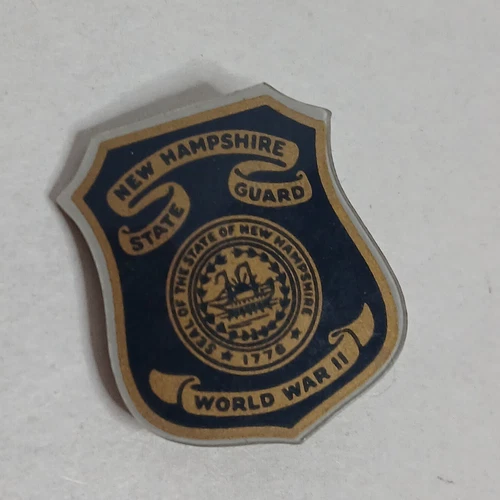 World War 2 (WWII) New Hampshire State Guard Military Pin Vintage