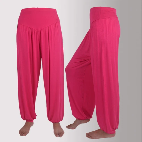 Women Elastic Loose Modal Cotton Soft Yoga Sports Dance Harem Pants Trousers - Picture 45 of 57