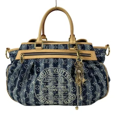 Auth LOUIS VUITTON Cabas Raye GM M95336 Blue Monogram Denim - AR1016 Handbag