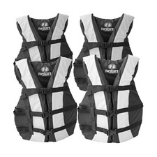 Hardcore Life Jacket 4 Pack Paddle Vest for Adults; Coast Guard Approved Type...