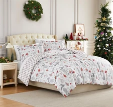 , Inc. Christmas Bedding, Twin Size Duvet Cover with Pillow Sham, Reversible ...