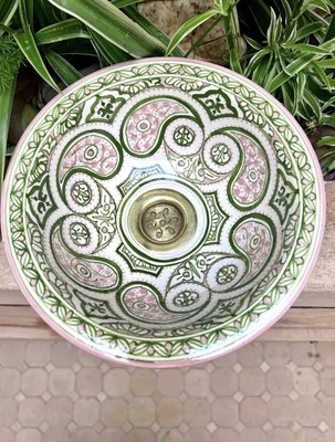 35cm-13.7 inches, Ceramic Sink for Bathroom & Kitchen, Handmade Sink