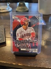Shohei Ohtani - #FO-7 - Flippin' Out - Red Holo Refractor SSP - 2022 Topps Fire
