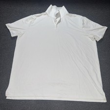 All In Motion Men Size XL White Athletic Polo Shirt Golfing