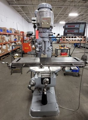 Bridgeport Series 1 Mill w/Rebuilt 2HP Head 9'' x 42'' Table, DRO