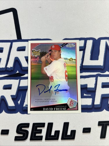 David Freese [Autograph Refractor] #230 2009 Topps Chrome card