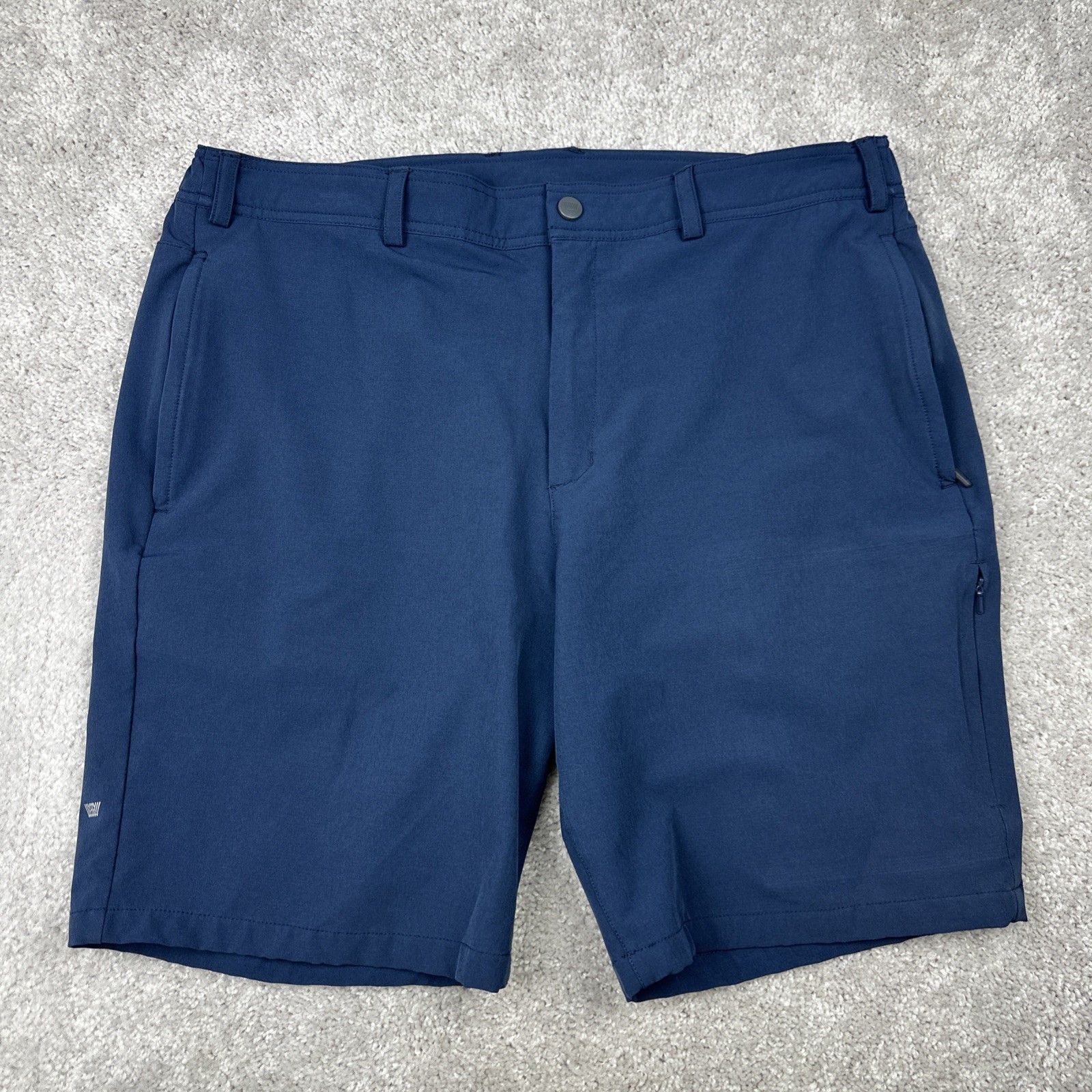 Mack Weldon Men's XL Radius Shorts in Asphalt Poly Blend Stretch 9