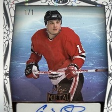 2024 Eddie Olczyk 1/1 Leaf Metal Autograph 