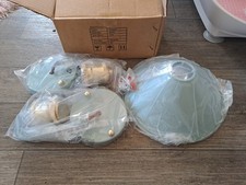 Blue Mains Powered Indoor Wall Lights 2 Lights Per Box