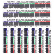 10Pcs Adhesive Sticker for Measuring Water Temperature and Body Temp