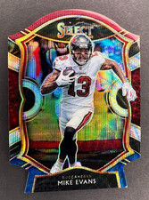 MIKE EVANS 2020 SELECT CONCOURSE TRI-COLOR PRIZM DIE CUT #16