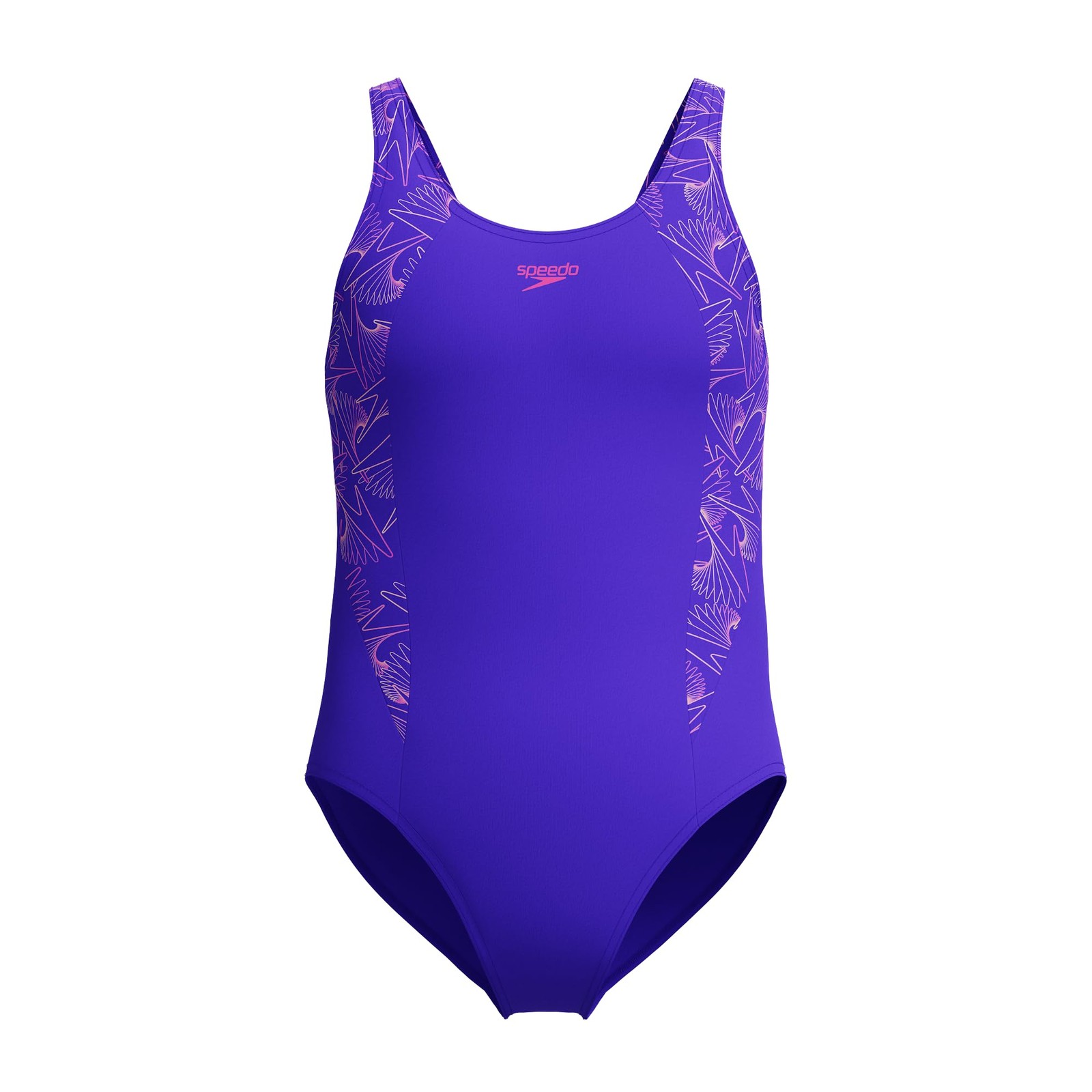 Speedo Girl's Hyperboom Splice Muscleback Swimsuit   Swim Training  Chlorine Res