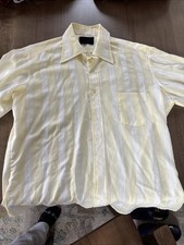 Vintage 70s Long Sleeve Spread Collar Shirt, L-XL