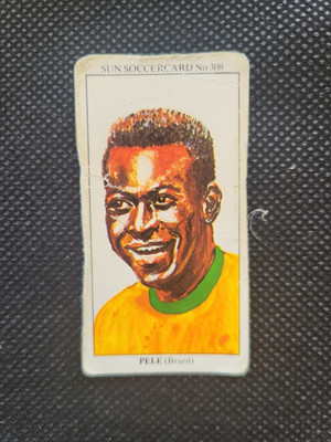 Pelé Brazil Sun Soccercard #308 All Time Greats 1978 Original Vintage Football