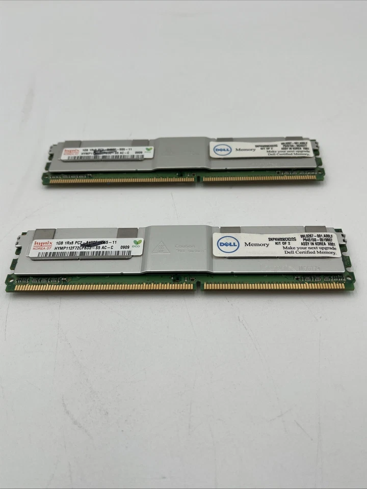 Dell Certified Memory 2GB Upgrade Kit (2x1GBpcs) SNPNW050CK2/2G PC2-6400 - Image 2 of 4