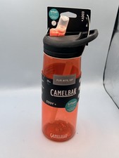 CamelBak Eddy Water Bottle Tritan Renew 25oz .75L Orange Spill-Proof Straw