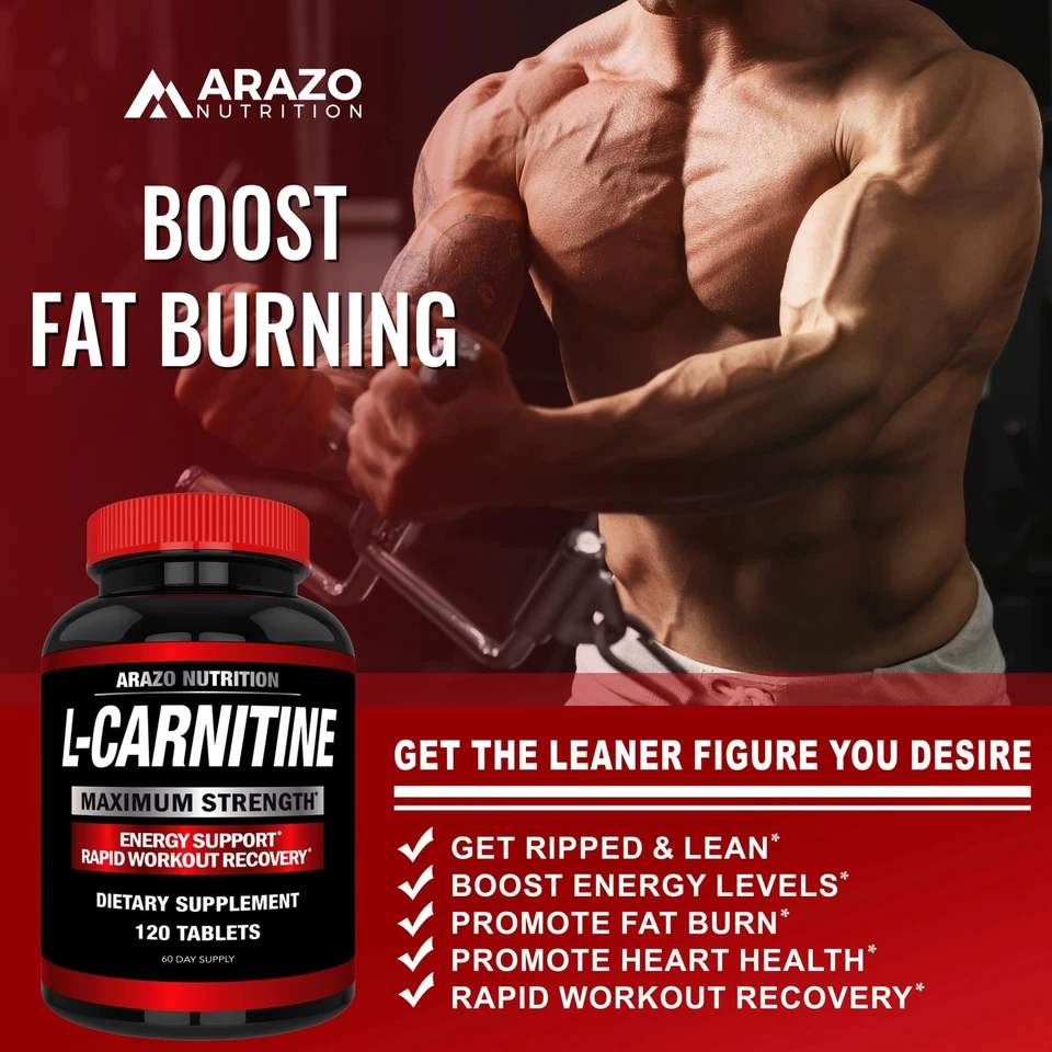 L-Carnitina 1000mg con Calcio para Metabolismo y Ganancia Muscular Foto 4 de 4