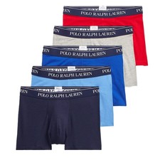 Image of Polo Ralph Lauren Classic Trunk 5-Pack Red/Grey/Royal/Blue/Navy