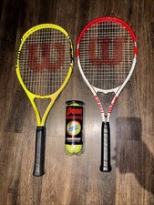 2 Wilson Tennis Racquet Red/White  3/8-3  Neon  1/2-4 