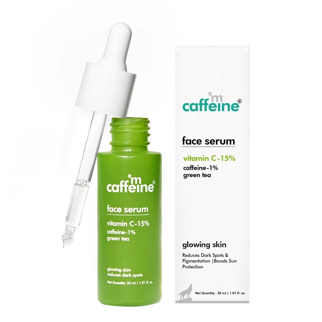 mCaffeine 15% Vitamin C Face Serum For Glowing Skin 30ml