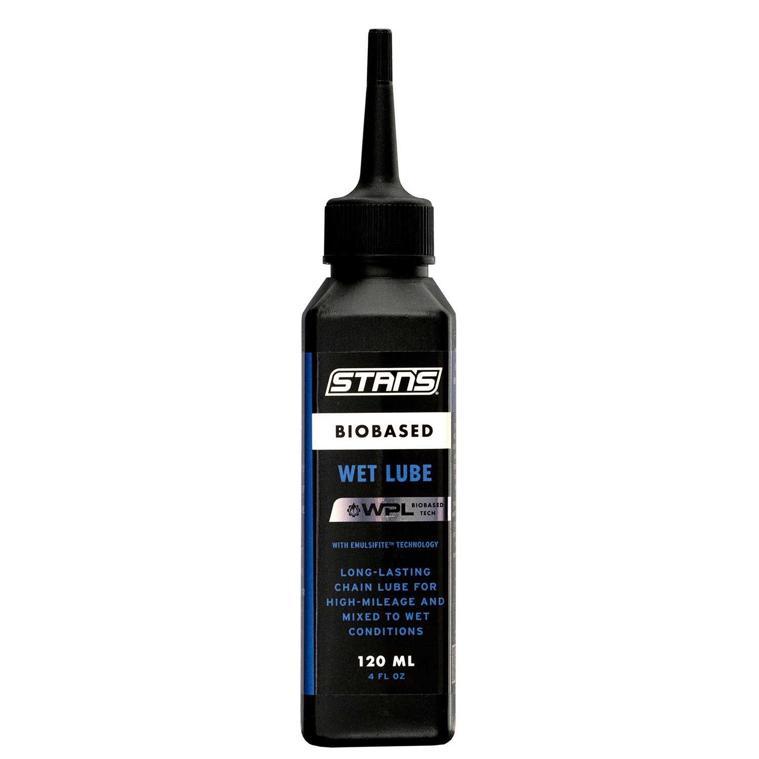 Lubrifiant chaîne Stan's Biobased Wet 120ml pour stopper les grincements sous la pluie