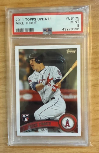 2011 Topps Update Series - Mike Trout #US175 (RC) - PSA 9 - MINT