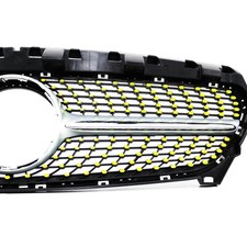 Neon Gelb Folie f&uuml;r Mercedes W117 Facelift Diamantgrill K&uuml;hlergrill Cover D059 