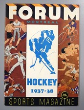 Montreal Maroons vs Boston Bruins December 18th 1937 Official Game Program
