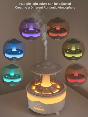 UFO Air Humidifier   Rain Cloud Aroma Diffuser