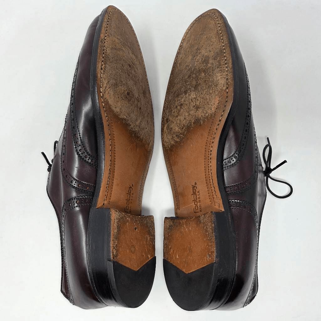 FOOTJOY SHELL CORDOVAN WINGTIP BROGUE MEDALLION TOE MENS 