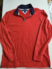 Tommy Hilfiger Sweatshirt Boys Youth XL 20 Red 1/4 Zip Pullover