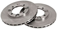 2X Bremsscheibe Vorne ABS 16091 FÜR Mitsubishi Bremsscheiben Scheibenbremse