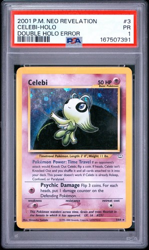 Celebi (Unlimited) graded PSA 1 for sale on eBay