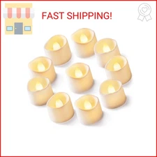 Homemory 12-Pack Flameless LED Tea Lights Candles Battery Operated, 200+Hour Fak