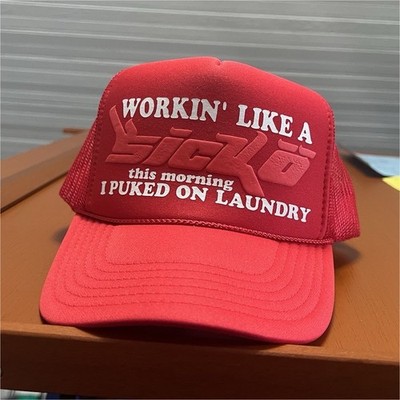 Sicko Red Trucker Hat Mesh Back Adjustable One Size