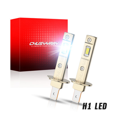 2X H1 Xenon LED Headlight White Light Lamp High/Low Beam 6500K Bulb 40W