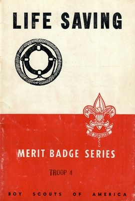 Life Saving Merit Badge Pamphlet - 1947 October Printing - 100001047 - NSM