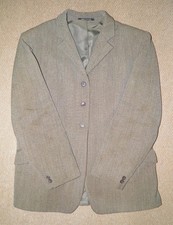 Vintage Herren gr&uuml;n Tweed 100 % Wolle Mears Reiten Jagd Mantel 46" 117 cm Brustumfang
